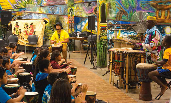 The WorldBeat Center provides ongoing programs and services that nurture the spirit of children, the elderly, and everyone in between to create unity within diversity. Photo: WorldBeat Center.