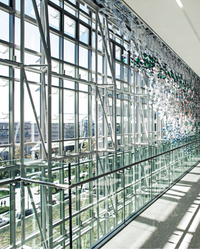 New office space at the U.S. General Services Administration in Washington, D.C., provides plenty of natural daylighting.